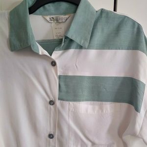 Vintage color block top